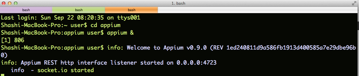how to run appium server